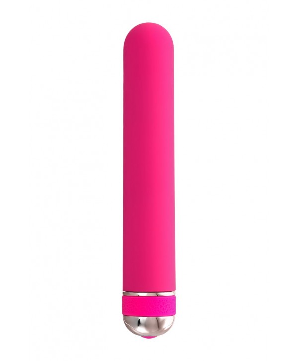 Розовый нереалистичный вибратор Mastick - 18 см.