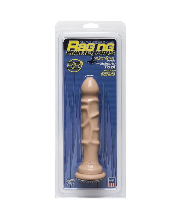 Анальный фаллоимитатор Raging Hard-Ons Slimline with Suction Cup 5.5  Dong - 17 см.