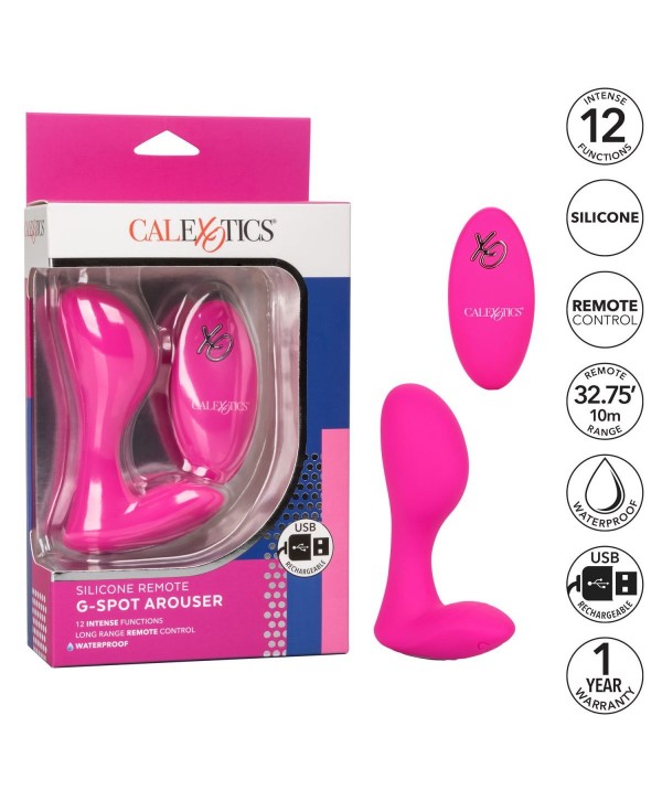 Розовый массажер G-точки Remote G Spot Arouser - 10,75 см.