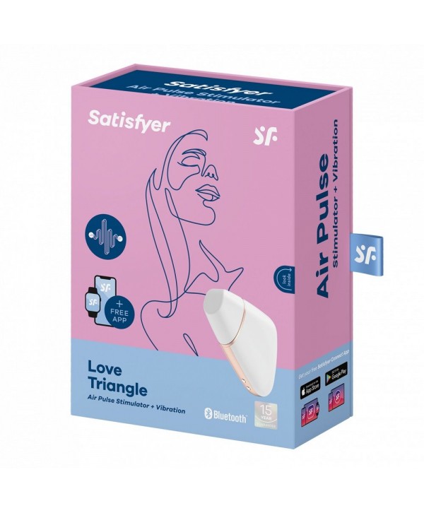 Белый вакуум-волновой вибростимулятор Satisfyer Love Triangle