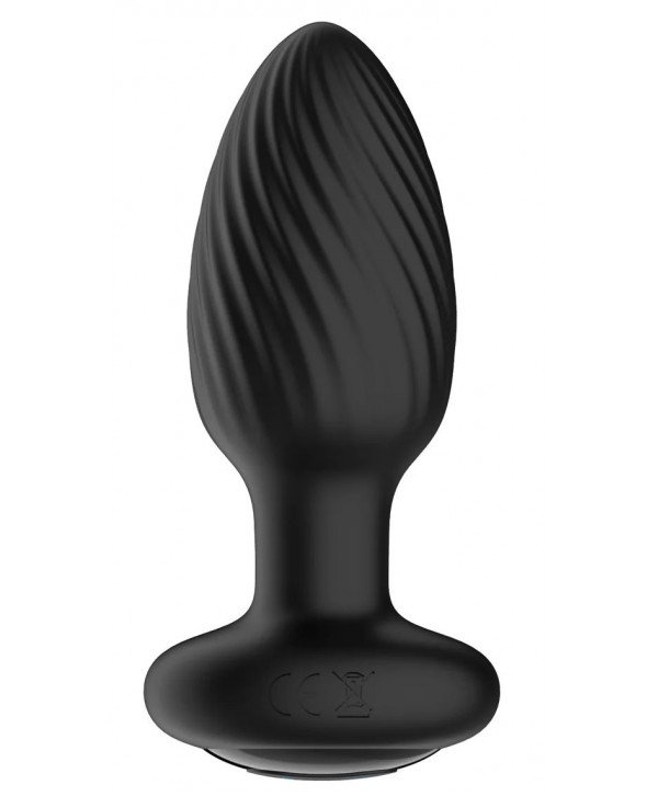 Черная анальная вибровтулка Nexus Tornado - 9,8 см.