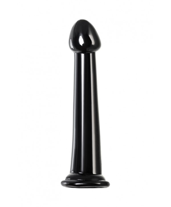 Черный фаллоимитатор Jelly Dildo M - 18 см.