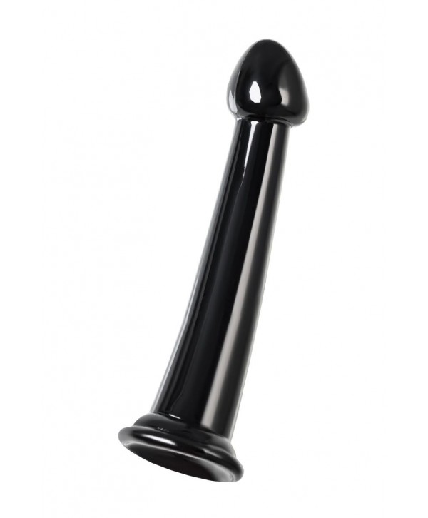 Черный фаллоимитатор Jelly Dildo M - 18 см.