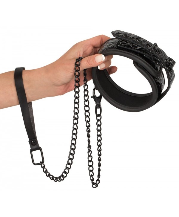 Ошейник и поводок с геометрическим узором Collar with Leash
