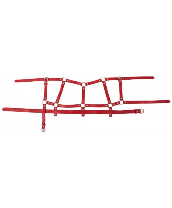 Красный комплект БДСМ-аксессуаров Harness Set