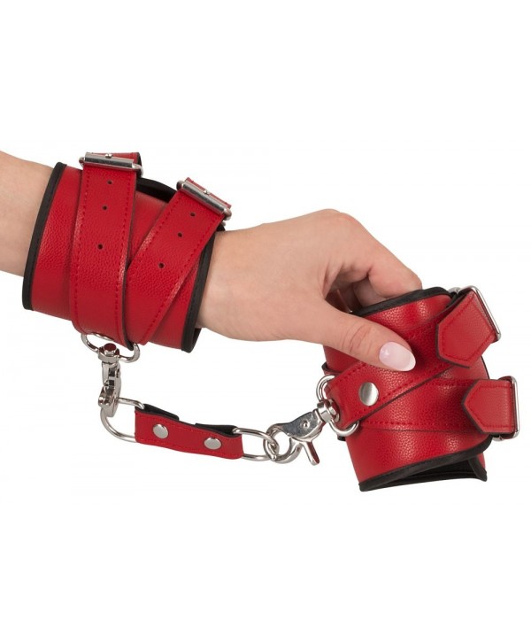 Красный комплект БДСМ-аксессуаров Harness Set