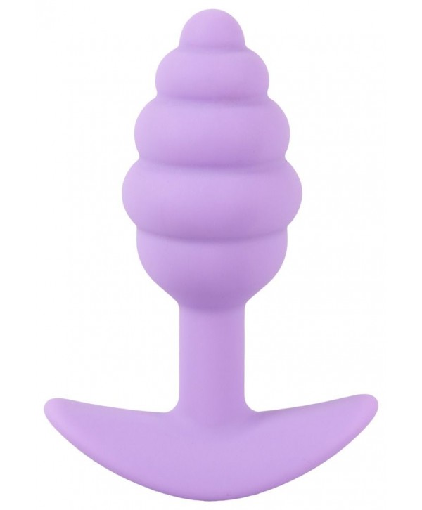 Фиолетовая анальная втулка Mini Butt Plug - 7,5 см.
