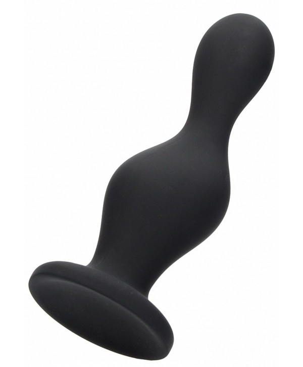 Черная анальная пробка Wave Butt Plug - 11,3 см.