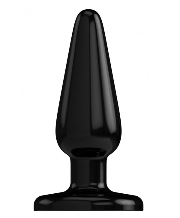 Черная коническая анальная пробка Basic 3 Inch - 7,6 см.