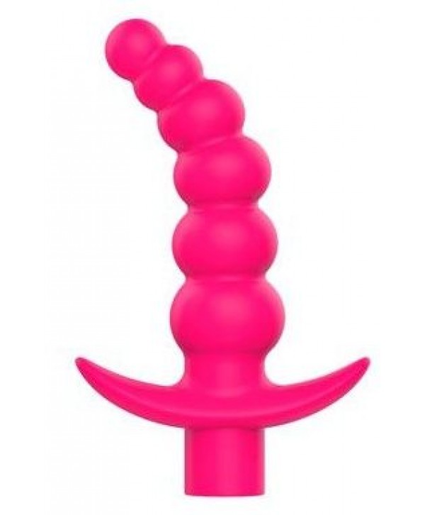 Розовая вибрирующая анальная елочка Sweet Toys - 10,8 см.