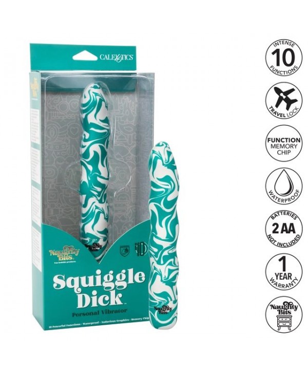 Волнообразный вибратор Squiggle Dick - 15,25 см.
