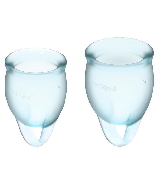 Набор голубых менструальных чаш Feel confident Menstrual Cup