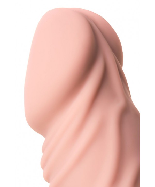 Реалистичный телесный вибратор A-Toys - 19,3 см.