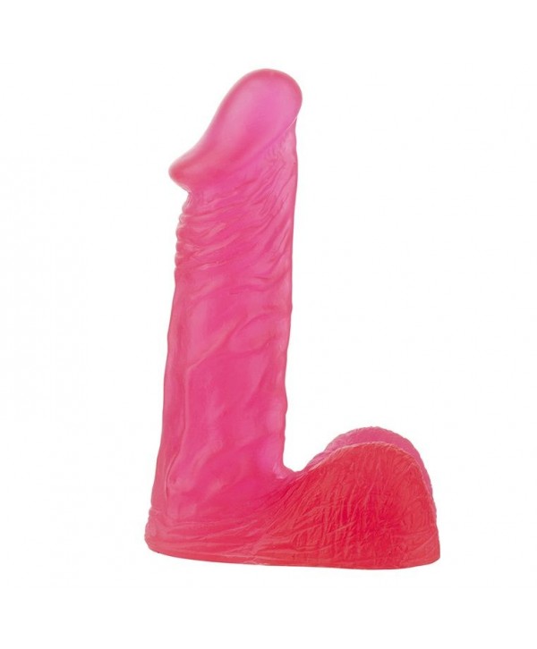Розовый гелевый фаллоимитатор XSKIN 6 PVC DONG - 15 см.