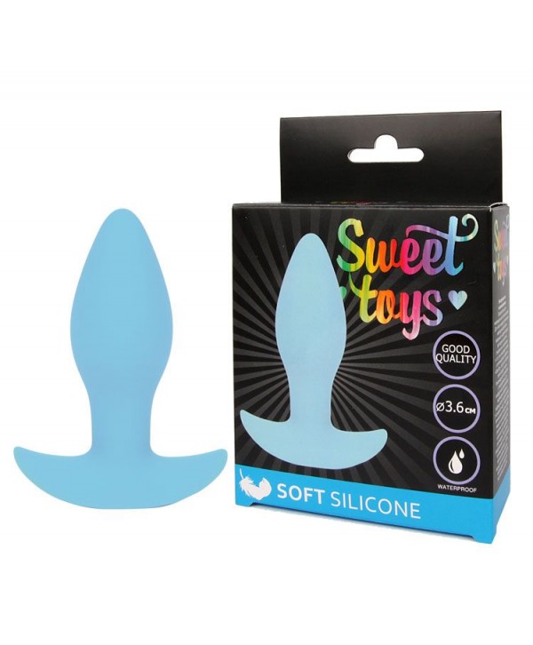 Голубая анальная втулка Sweet Toys - 8,5 см.