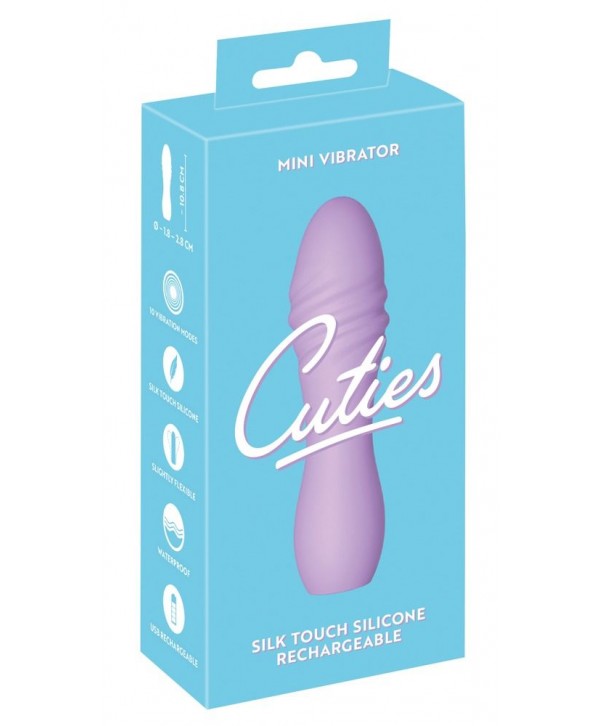 Сиреневый мини-вибратор Cuties - 10,8 см.