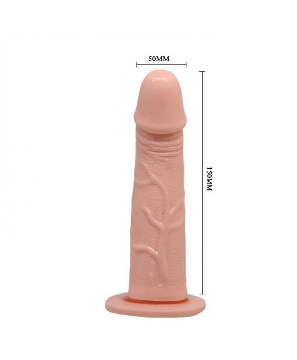 Реалистичный полый фаллоимитатор на трусиках Ultra Passionate Harness - 15 см.