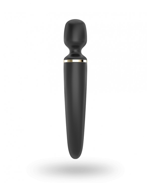 Черный вибратор Satisfyer Wand-er Woman
