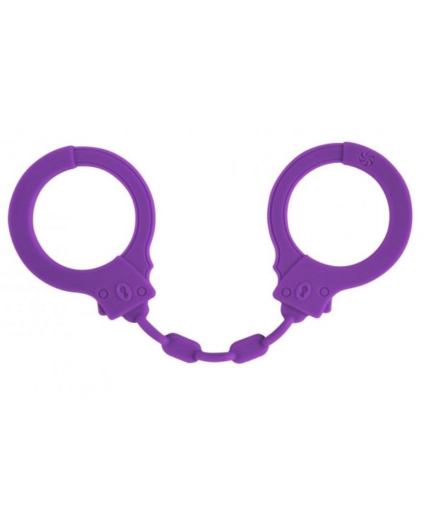 Фиолетовые силиконовые наручники Suppression