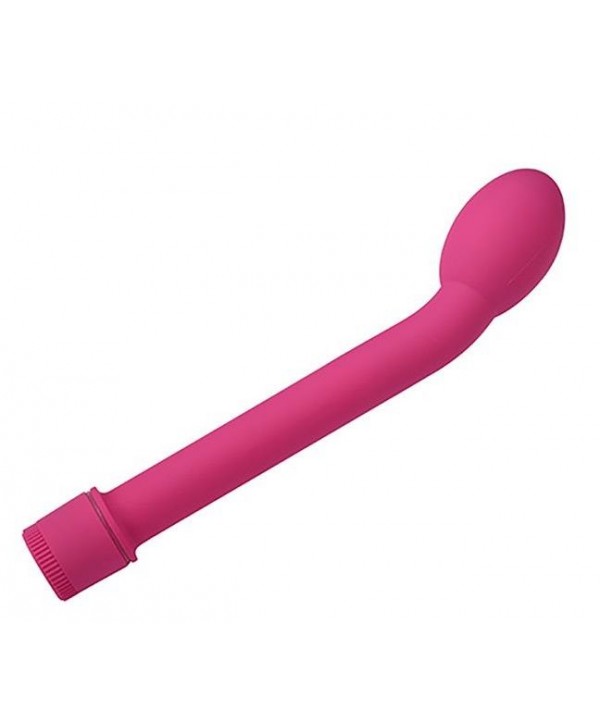 Ярко-розовый вибромассажер G-SPOT VIBRATOR - 21 см.