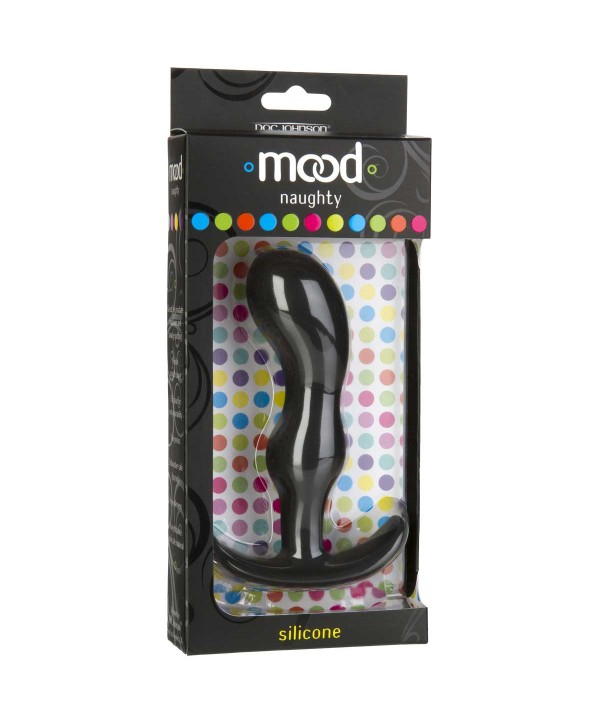 Черная анальная пробка для ношения Mood Naughty 2 4.5  Silicone - 11,4 см.