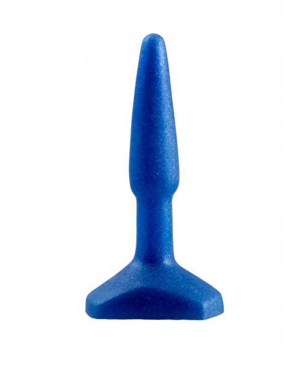 Синий анальный стимулятор Small Anal Plug - 12 см.