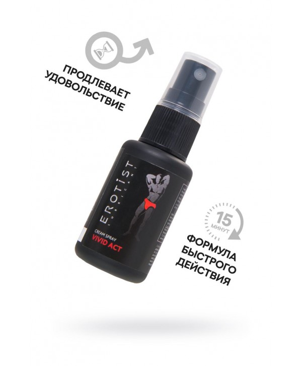 Возбуждающий крем-спрей для мужчин Erotist Vivid Act - 30 мл.