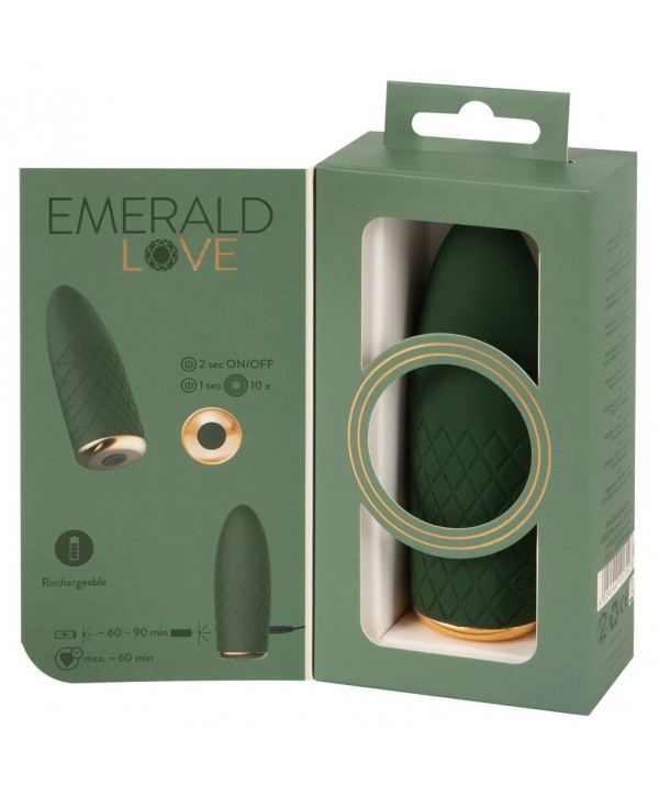 Зеленый мини-вибратор Luxurious Mini Vibrator - 11,5 см.