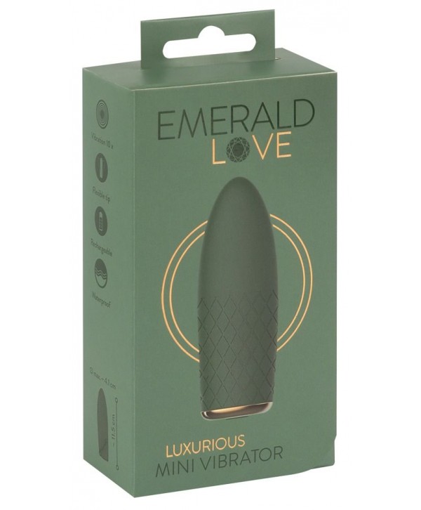 Зеленый мини-вибратор Luxurious Mini Vibrator - 11,5 см.