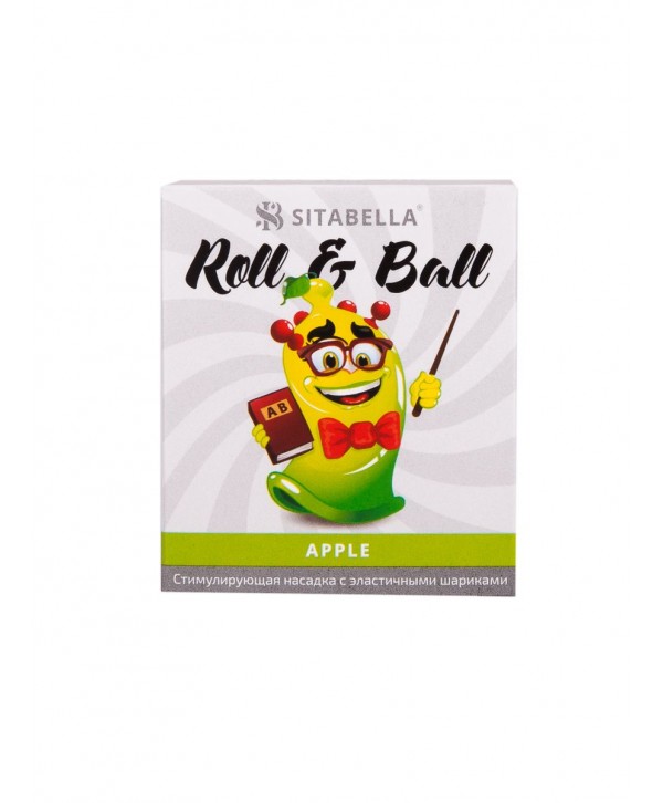 Стимулирующий презерватив-насадка Roll   Ball Apple