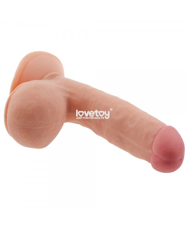 Телесный фаллоимитатор 7.5  The Ultra Soft Dude - 18 см.
