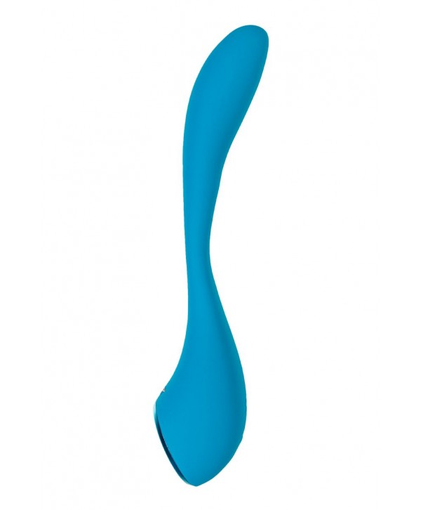Синий гибкий вибратор Satisfyer G-Spot Flex 5+ - 19,6 см.