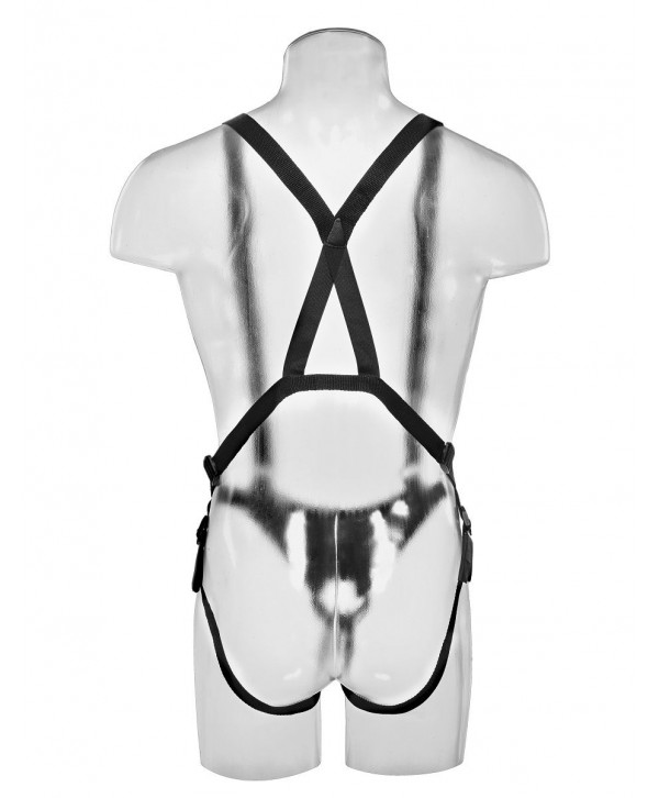 Страпон-система с телесной насадкой 11  Hollow Strap-On Suspender System - 28 см.